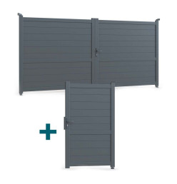 Pack portail et portillon alu Districlos