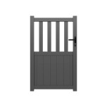 Portillon ALU Valence passage 1m00 - Ht 1m60 - Gris