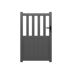 Portillon ALU Valence passage 1m00 - Ht 1m60 - Gris