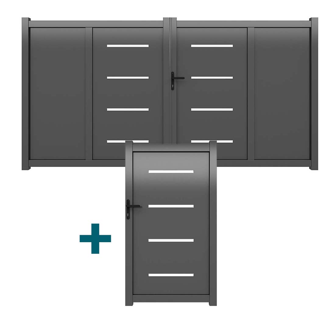 Nos packs portail battant + portillon